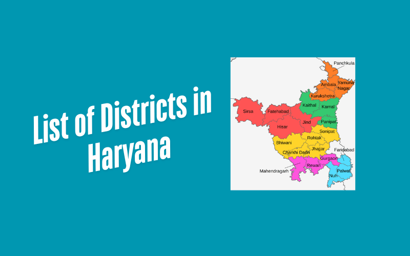 List of Districts in Haryana