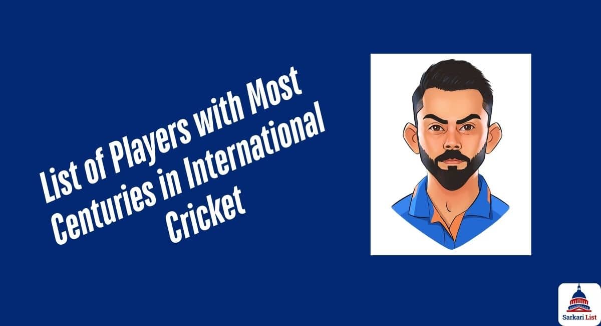 List of Players with Most Centuries in International Cricket