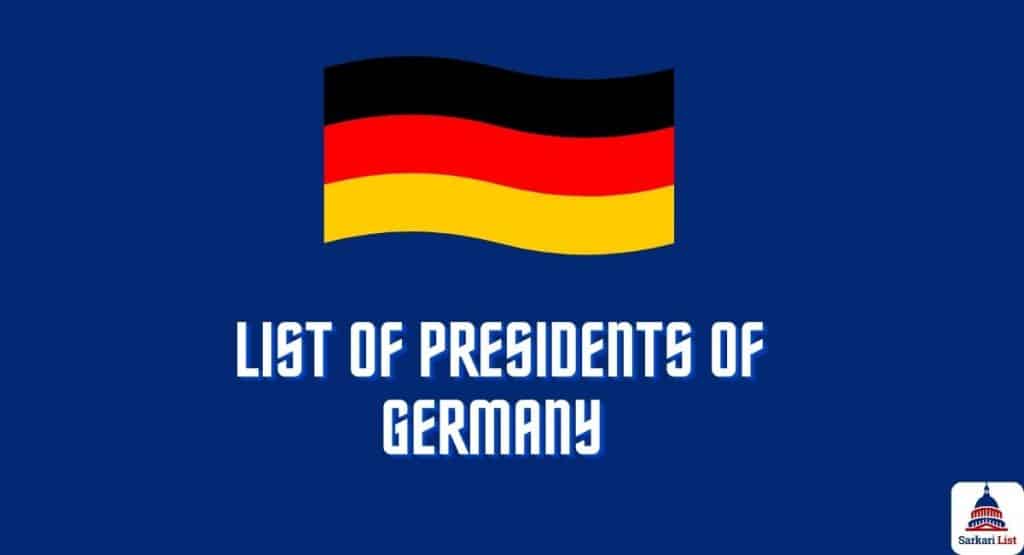 List of Presidents of Germany