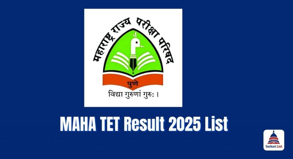 MAHA TET Result 2025 List