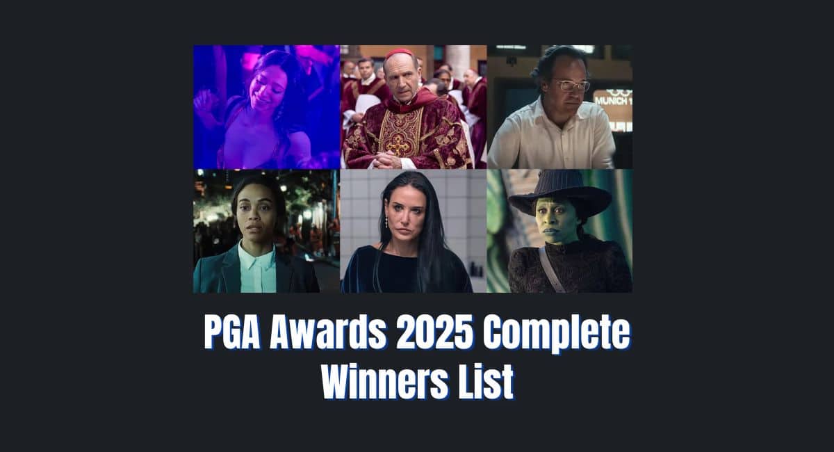 PGA Awards 2025 Complete Winners List