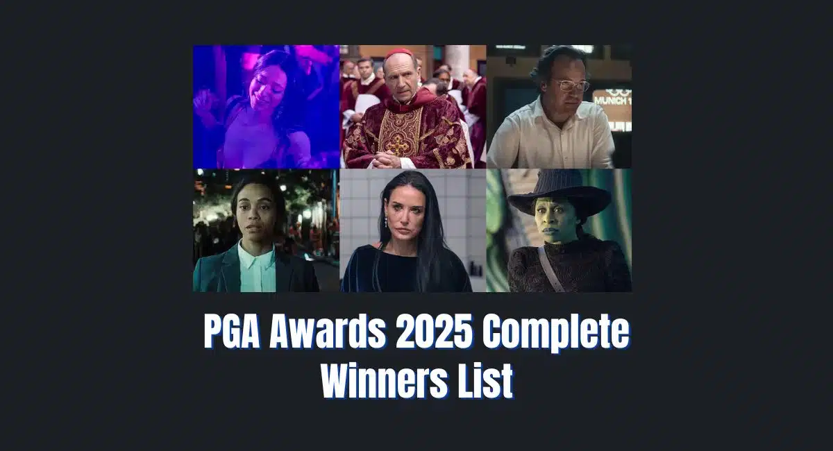 PGA Awards 2025 Complete Winners List