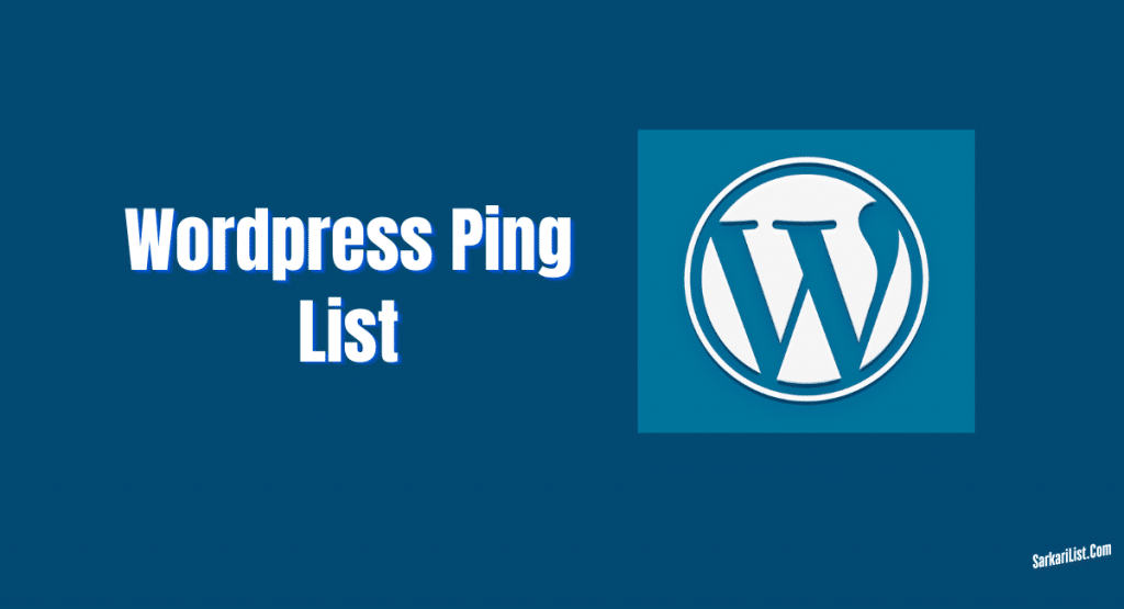 Wordpress Ping List