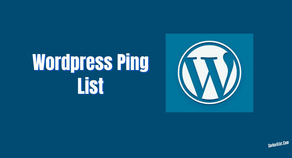 Wordpress Ping List 2025