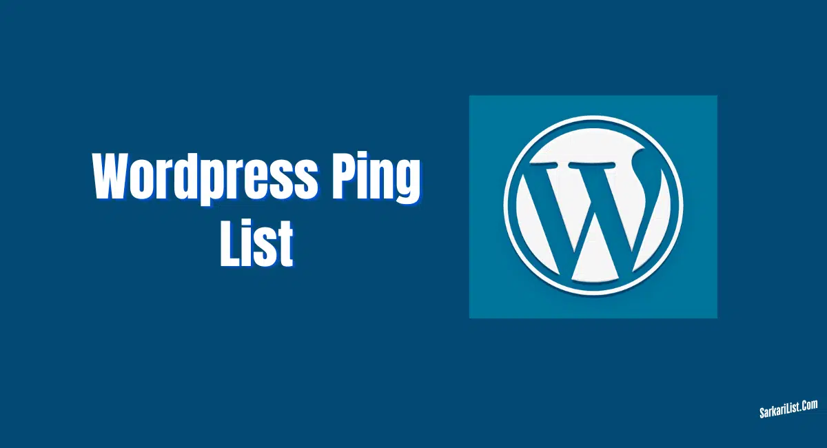 Wordpress Ping List 2025