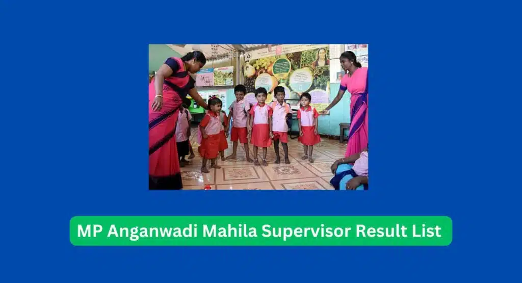 MP Anganwadi Mahila Supervisor Result List