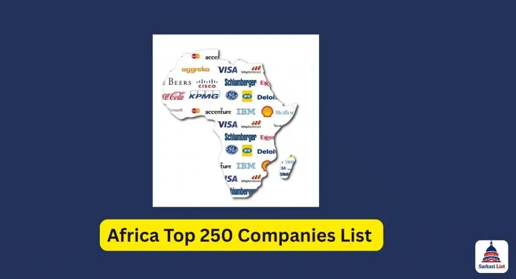 Africa Top 250 Companies List 2025 Africa Top 250 Companies List 2025
