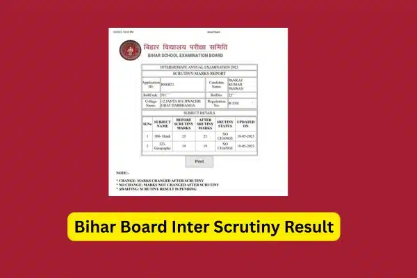 Bihar Board Inter Scrutiny Result 2025 List 1 Bihar Board Inter Scrutiny Result 2025 List