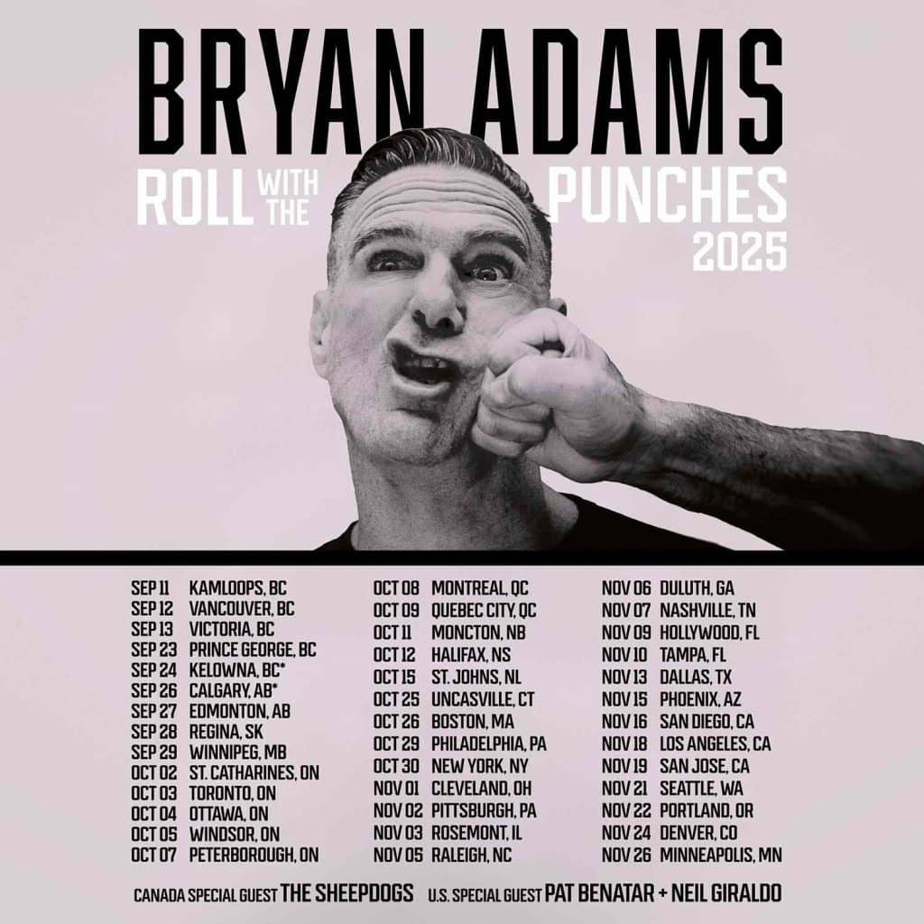 Bryan Adams Tour Setlist 2025: Roll With The Punches Tour 1 Bryan Adams Tour Setlist 2025: Roll With The Punches Tour