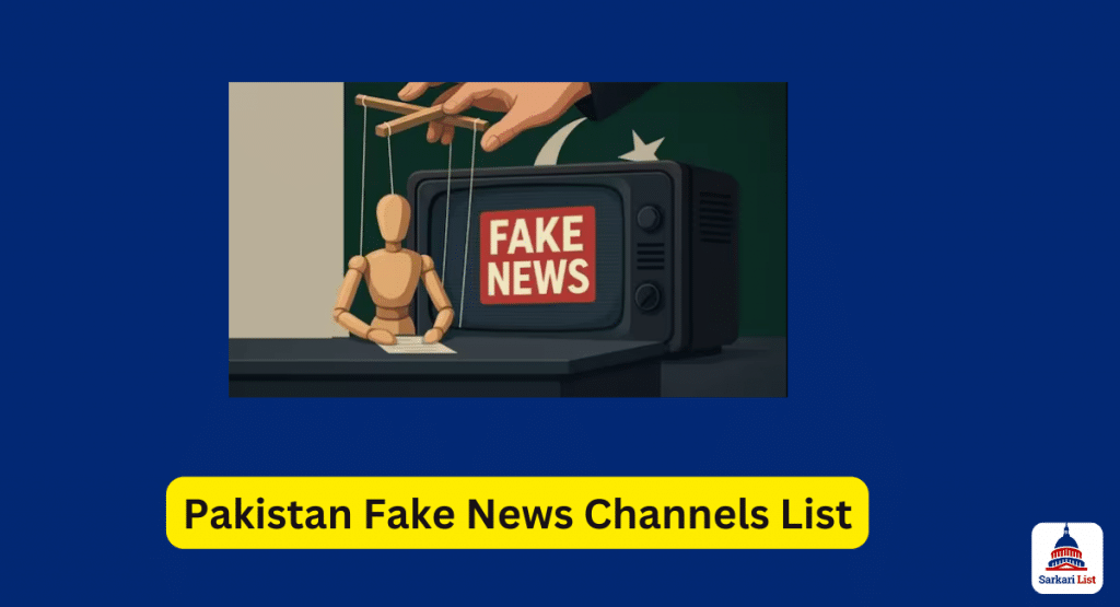 Pakistan Fake News Channels List